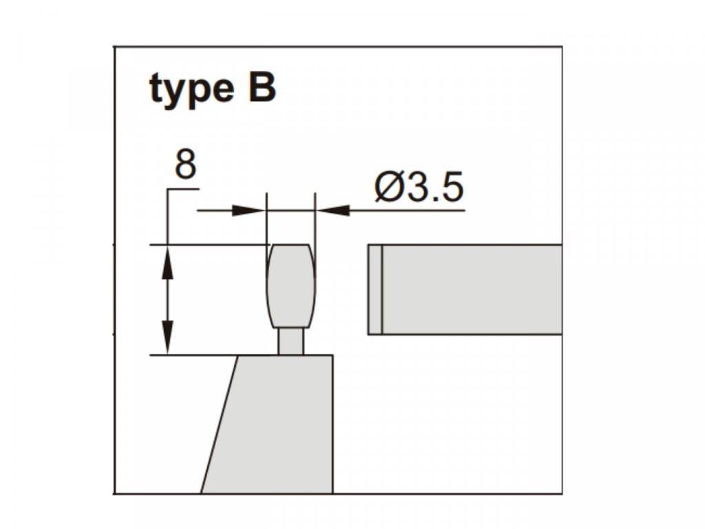 Micrometru digital pentru tuburi tip B, 0-25mm