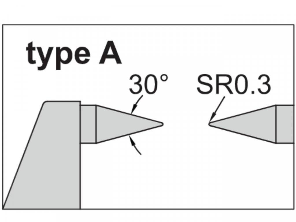 Micrometru mecanic cu varfuri ascutite 30Â°, 0-25mm